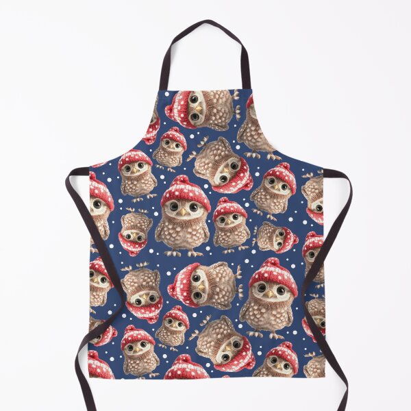 Aperçu de l'œuvre Cute winter owl pattern créée et vendue par Topmel.