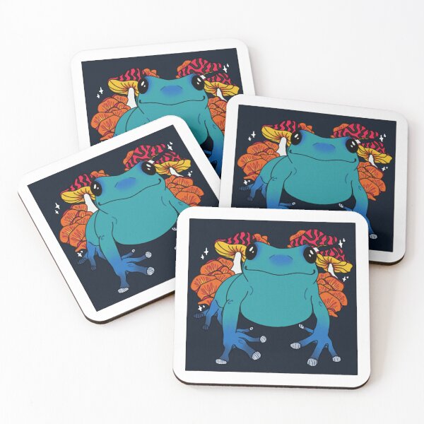 Item preview, Blue Mushroom Frog  designed and sold by samsketchhes.