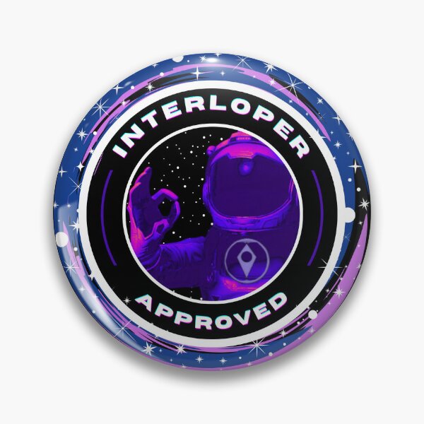 Item preview, No Man's Sky - Interloper Approved - Sticker/tshirt - Inverted Version designed and sold by FrogParty.