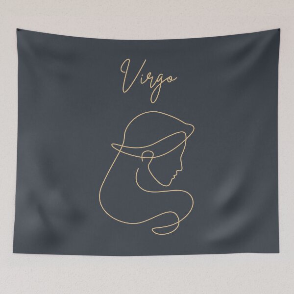 Item preview, Virgo line art zodiac symbol designed and sold by DesignCollectiv.