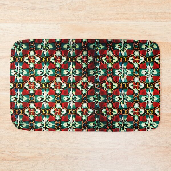 Item preview, Colorful Flower Cymatics Repeat Pattern Lattice Whimsical Floral designed and sold by Zeporas Castle.
