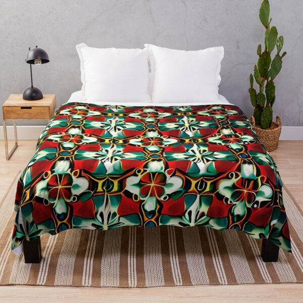 Item preview, Colorful Flower Cymatics Repeat Pattern Lattice Whimsical Floral designed and sold by Zeporas Castle.