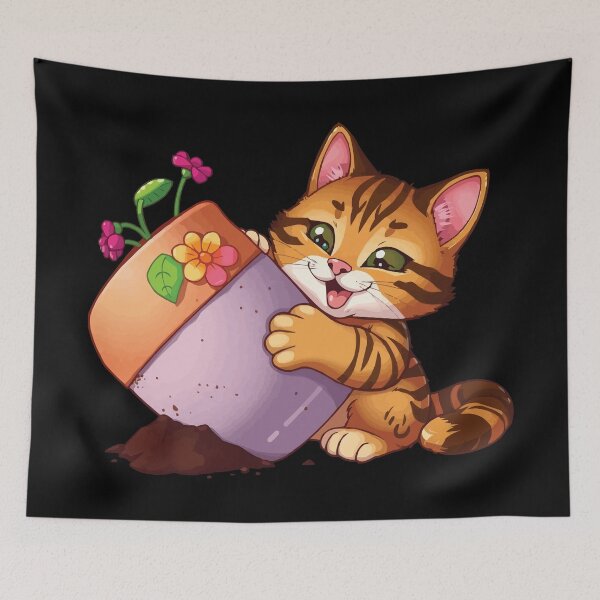 Item preview, Cat Bite Flowers designed and sold by Petzzz.
