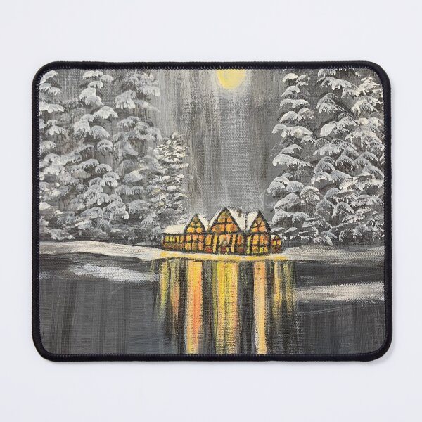 Item preview, Winter Cabin in the Moonlight designed and sold by Cmrowe.