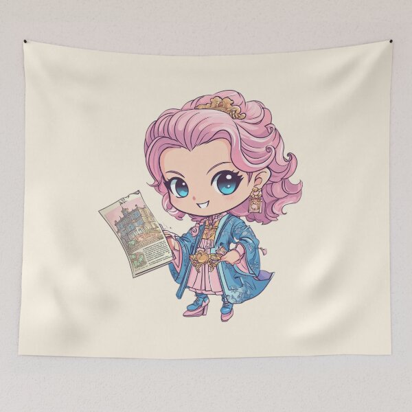 Item preview, Chibi Aristocrat Holding a Decree designed and sold by MYTHIC PEEL STICKERS.