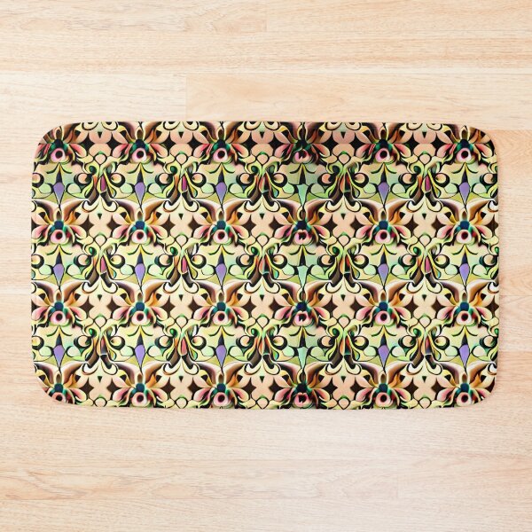 Item preview, Colorful Pastel Floral Flower Lattice Pattern Whimsical Wallpaper designed and sold by Zeporas Castle.
