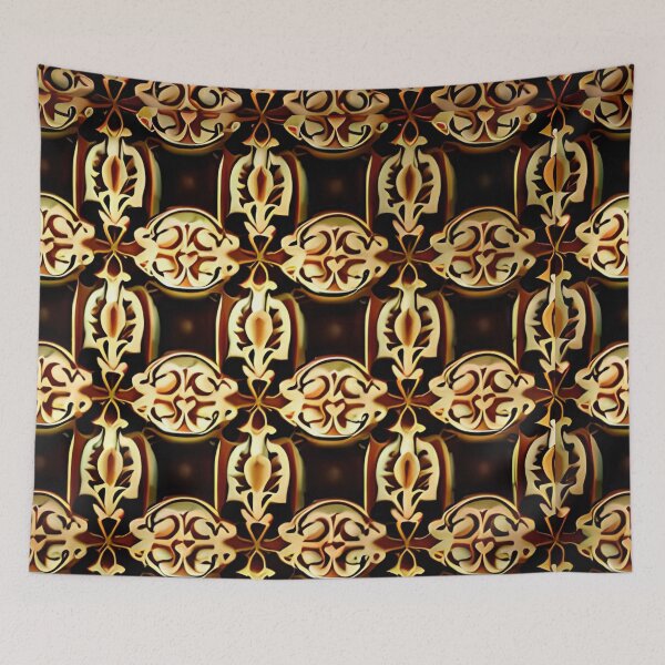 Item preview, Colorful Flower Cymatics Repeat Pattern Lattice Whimsical Floral designed and sold by Zeporas Castle.