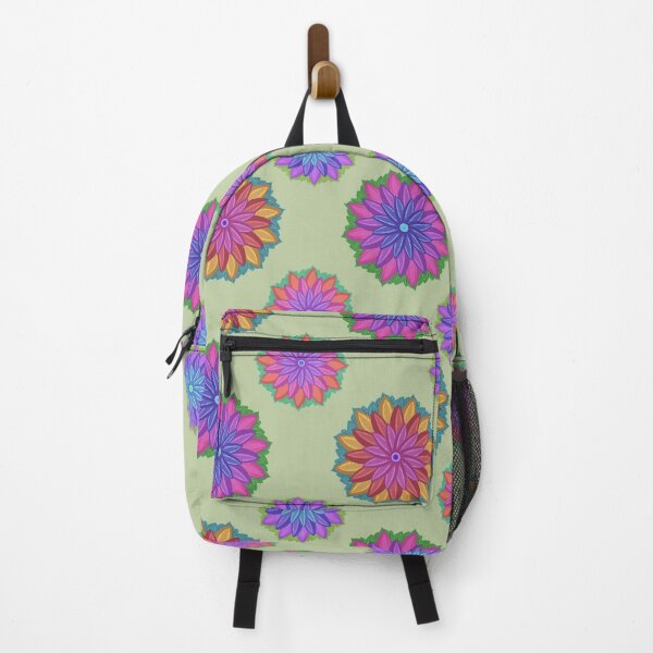 Item preview, Dots Within Colorful Flowers Pattern designed and sold by KiyaSketches.