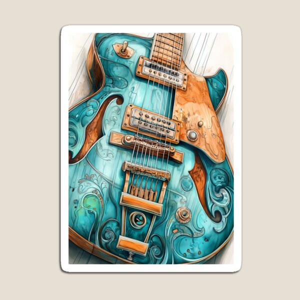 Item preview, Guitar music art #guitar #music designed and sold by JBJart.
