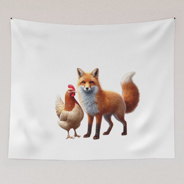 Item preview, Hevensgarden Fox and chicken designed and sold by Hevensgarden.