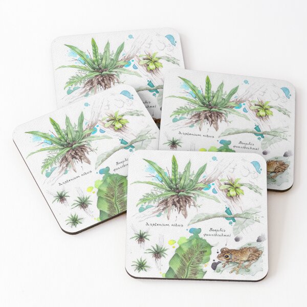 Item preview, Bird Nest Fern & Tree Frog  designed and sold by olonala-inc.