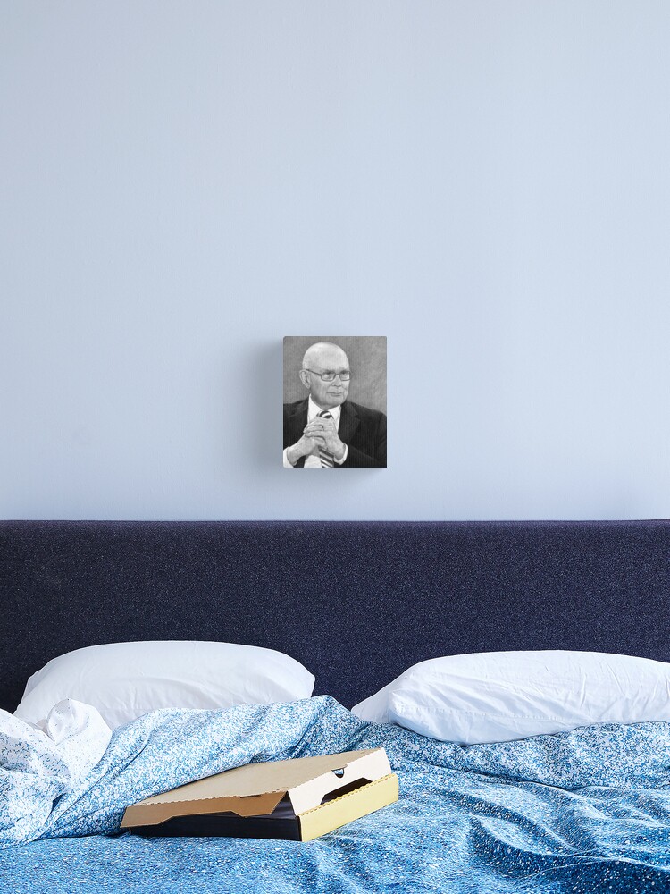 Thumbnail 2 of 3, Canvas Print, President Dallin H. Oaks designed and sold by SharonButler.
