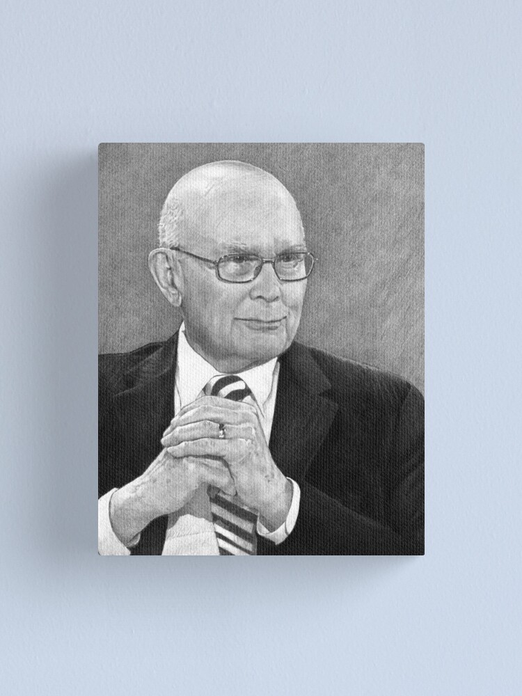 Thumbnail 1 of 3, Canvas Print, President Dallin H. Oaks designed and sold by SharonButler.
