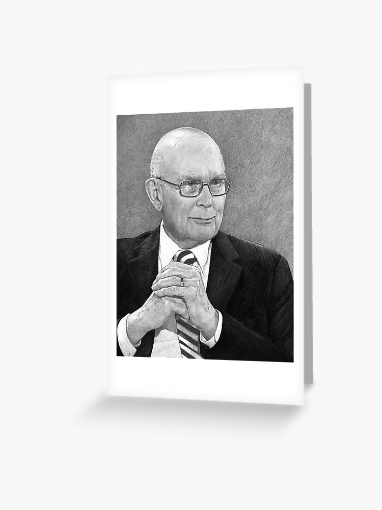 Thumbnail 1 of 2, Greeting Card, President Dallin H. Oaks designed and sold by SharonButler.