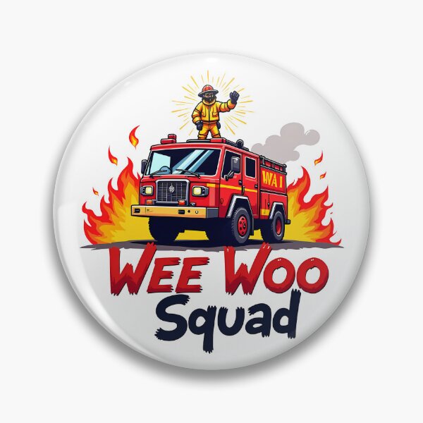 Item preview, Wee Woo Squad Fire Truck designed and sold by MarcinTShop.