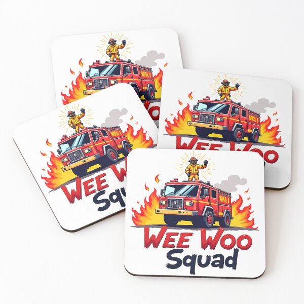 Item preview, Wee Woo Squad Fire Truck designed and sold by MarcinTShop.