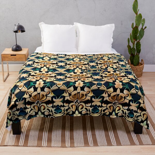 Item preview, Dynamic Flower Cymatics Mirror Repeat Pattern Floral Wayfair designed and sold by Zeporas Castle.