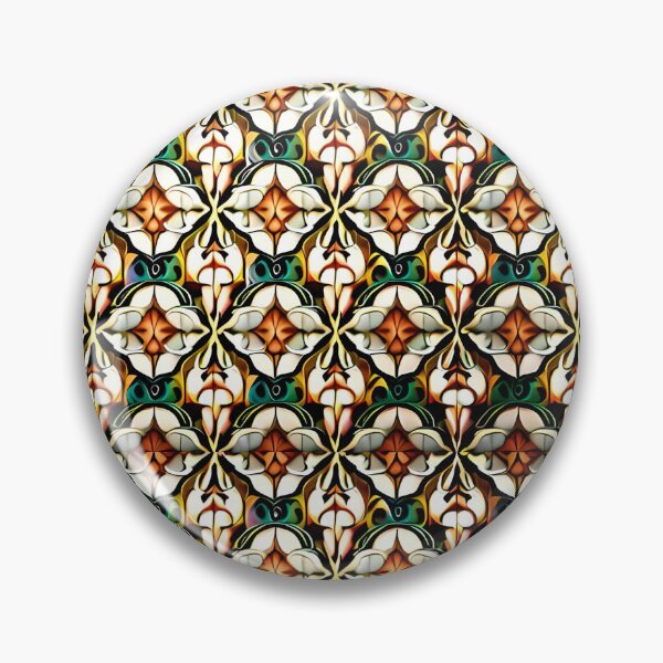 Artikelvorschau, Royal Diamond Kaleidoscope Floral Mirror Wallpaper Pattern Wayfair entworfen und verkauft von Zeporas Castle.