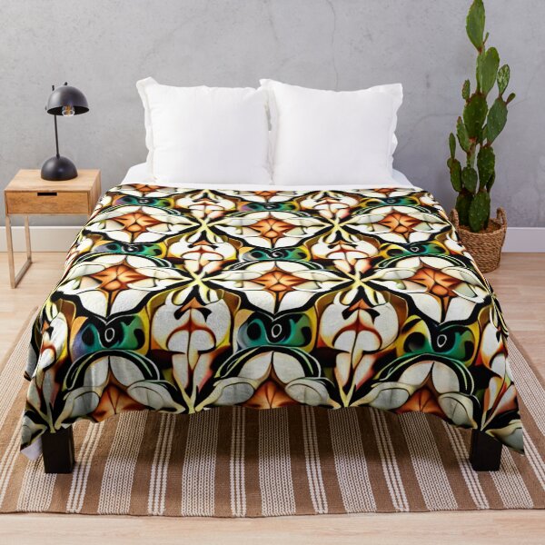 Item preview, Royal Diamond Kaleidoscope Floral Mirror Wallpaper Pattern Wayfair designed and sold by Zeporas Castle.