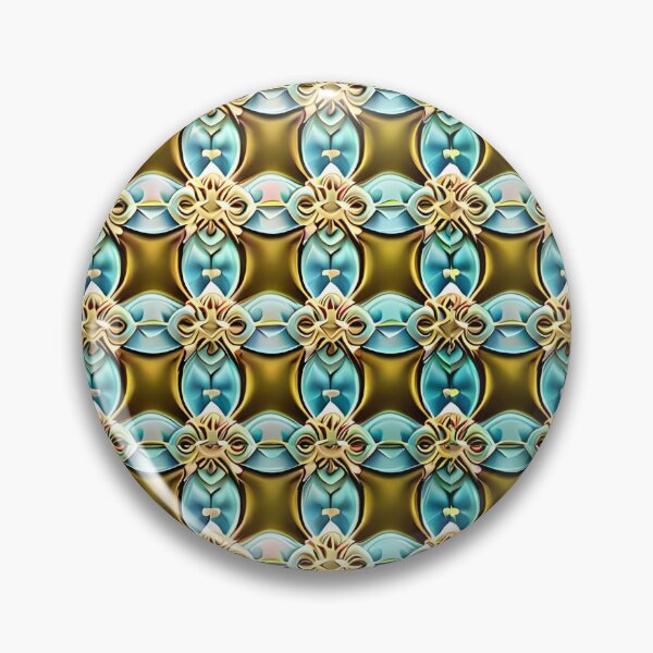 Artikelvorschau, Braun-Blau-Türkis Kaleidoskop-Blumenmuster Spiegel Wayfair entworfen und verkauft von Zeporas Castle.