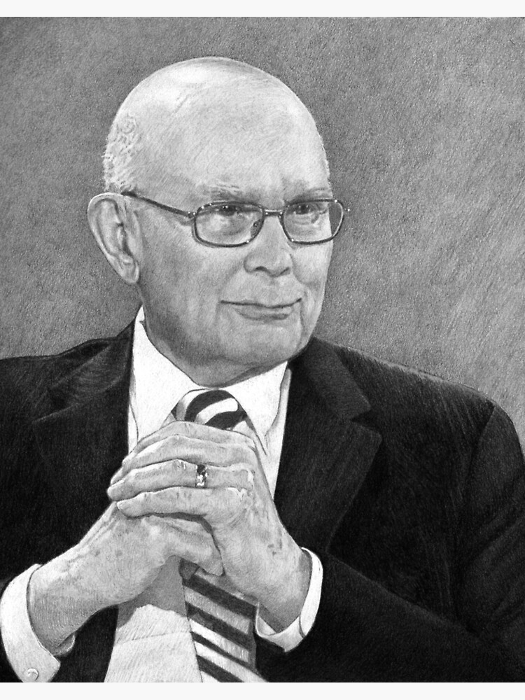 Thumbnail 2 of 2, Art Board Print, President Dallin H. Oaks designed and sold by SharonButler.
