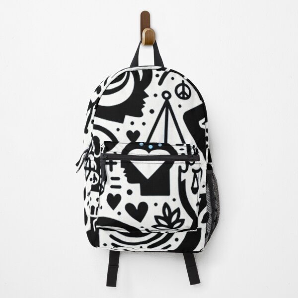 Item preview, Retro Social Justice Symbols Pattern designed and sold by Solidarityandco.