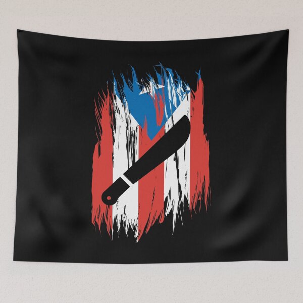 Item preview, Boricua Flag with Machete designed and sold by SyTcreations.