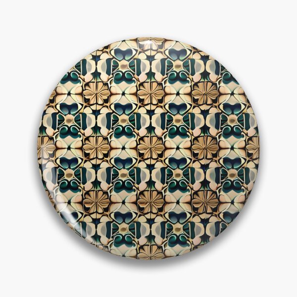 Item preview, Floral Repeat Pattern Royal Bohemian Whimsical Mid-Century Modern designed and sold by Zeporas Castle.