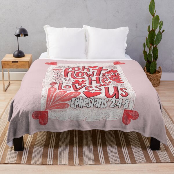 Item preview, Biblical Art: 'Oh How He Loves Us' with Cross designed and sold by bAIryBarn.