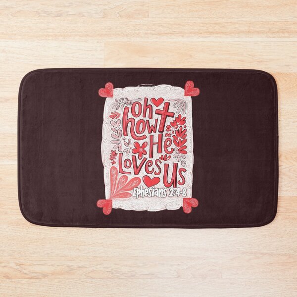 Item preview, Biblical Art: 'Oh How He Loves Us' with Cross designed and sold by bAIryBarn.