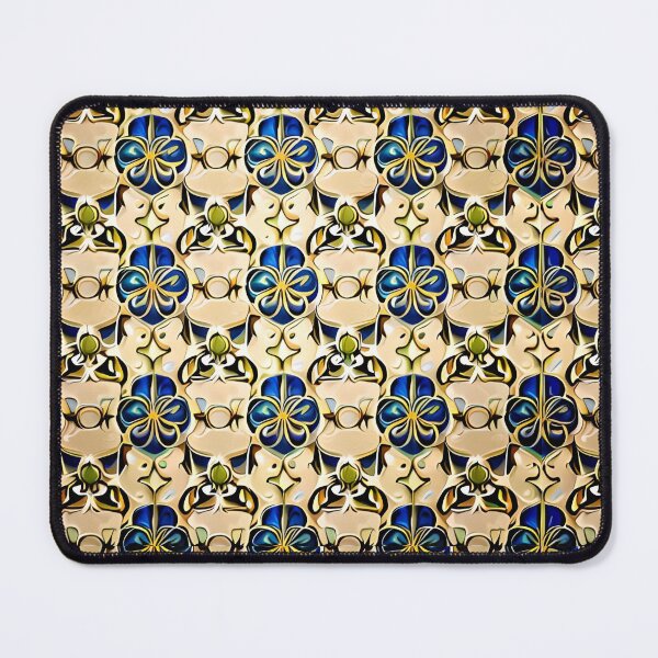 Item preview, Floral Repeat Pattern Royal Bohemian Whimsical Mid-Century Modern designed and sold by Zeporas Castle.