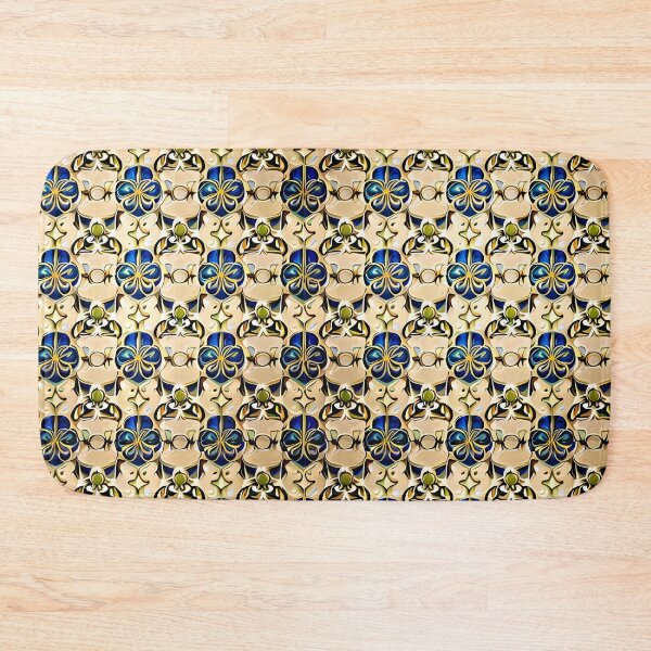 Item preview, Floral Repeat Pattern Royal Bohemian Whimsical Mid-Century Modern designed and sold by Zeporas Castle.