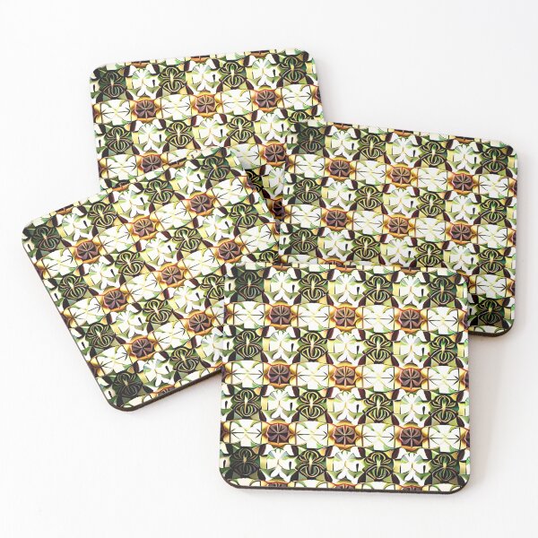 Item preview, Floral Repeat Pattern Royal Bohemian Whimsical Mid-Century Modern designed and sold by Zeporas Castle.