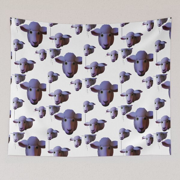 Item preview, Cursed Sheep Collage designed and sold by Tea Moth Art.