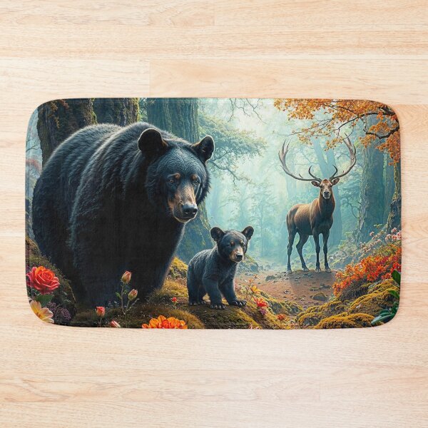 Item preview, Black Bear, Cub and Elk designed and sold by Skye Ryan-Evans.