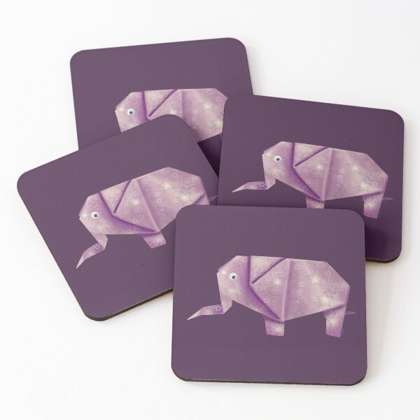 Item preview, Googly-Eyed Origami Elephant - Pink designed and sold by TimeLady's Closet.