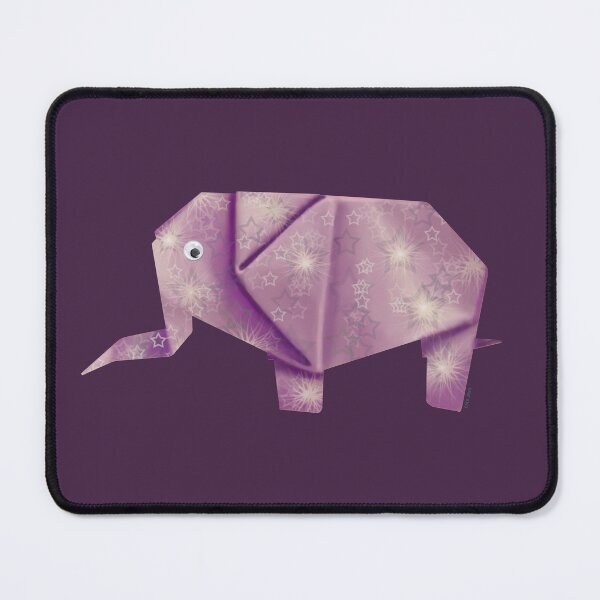 Item preview, Googly-Eyed Origami Elephant - Pink designed and sold by TimeLady's Closet.