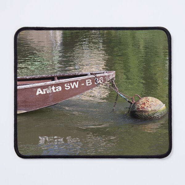 Item preview, Anchored Flatboat - Bamberg, Germany designed and sold by Photographic Memories.