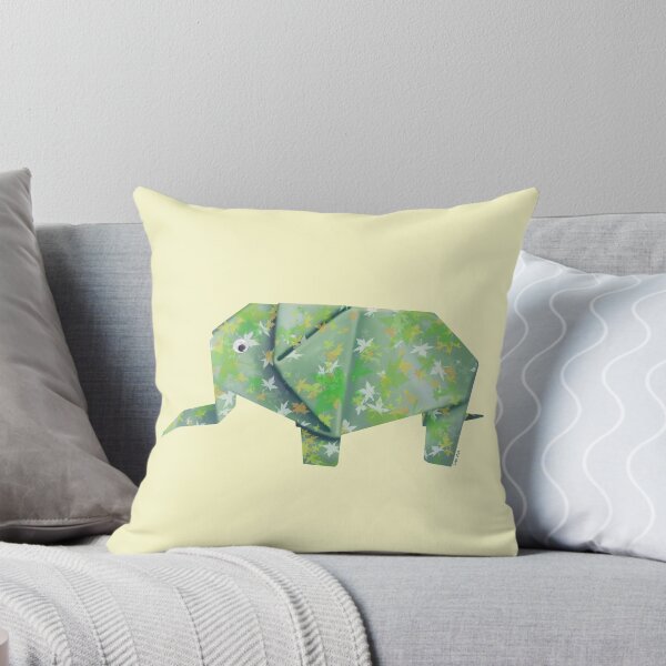 Item preview, Copy of Googly-Eyed Origami Elephant - Green designed and sold by TimeLady's Closet.
