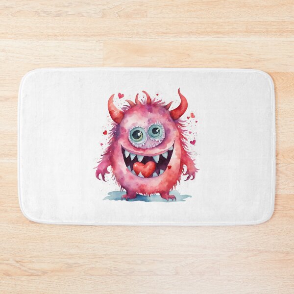 Item preview, Watercolor Valentine's Day Monster  designed and sold by silviaol.