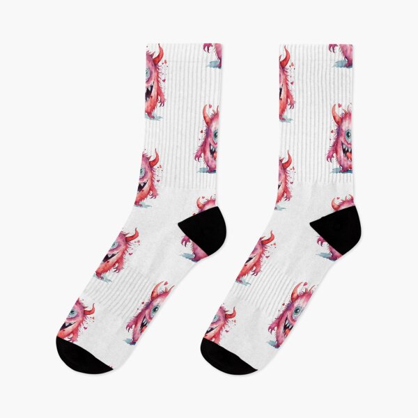 Item preview, Watercolor Valentine's Day Monster  designed and sold by silviaol.