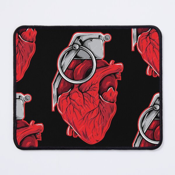 Item preview, HEART GRENADE Bold Intense Artistic Emotional Edgy designed and sold by RoadTripWear.