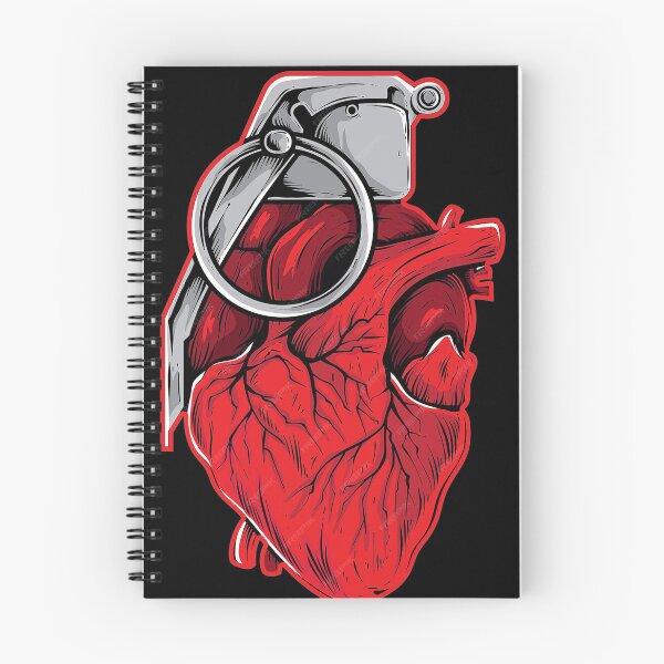 Item preview, HEART GRENADE Bold Intense Artistic Emotional Edgy designed and sold by RoadTripWear.