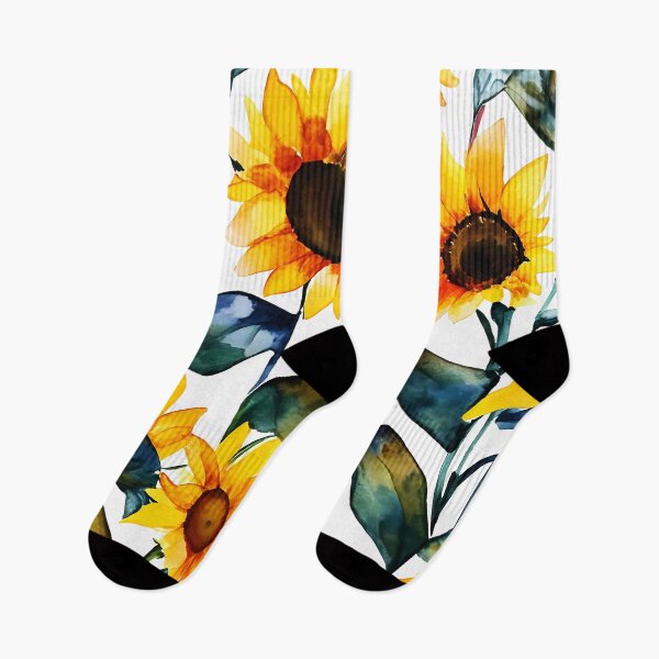 Item preview, Sunflower Watercolor Painting  designed and sold by soulfulpalette.