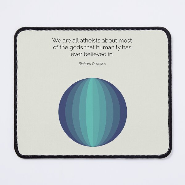 Item preview, Richard Dawkins We Are All Atheists Quote Geometric Art designed and sold by kakarikihill.