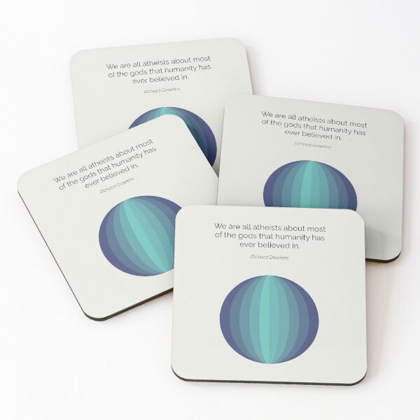 Item preview, Richard Dawkins We Are All Atheists Quote Geometric Art designed and sold by kakarikihill.