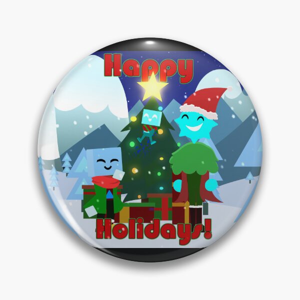 Item preview, Lythorus,Cube And Cyan Happy Holidays designed and sold by PinkCorruption.