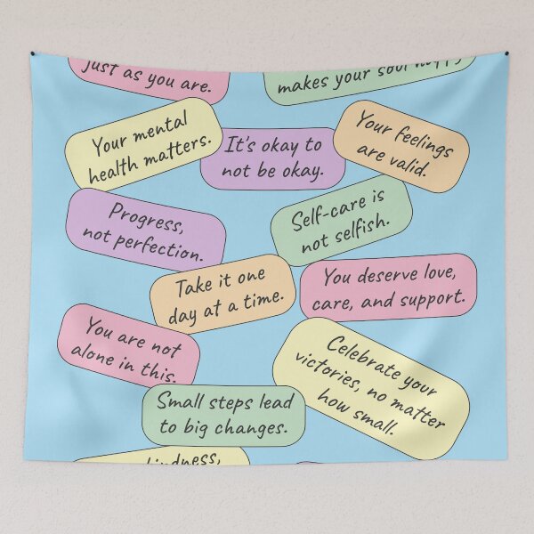 Item preview, Mental Health Reminders Artwork designed and sold by kakarikihill.