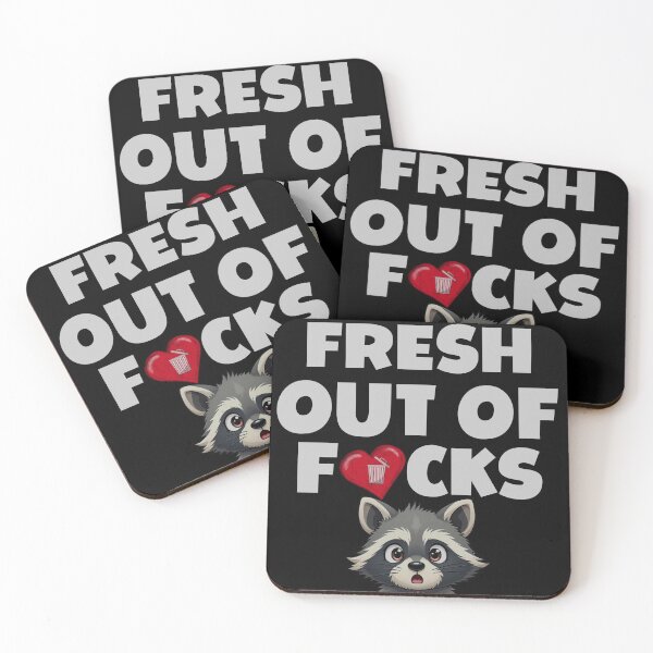 Item preview, fresh out of f*ucks racoon version designed and sold by SellingStuff91.