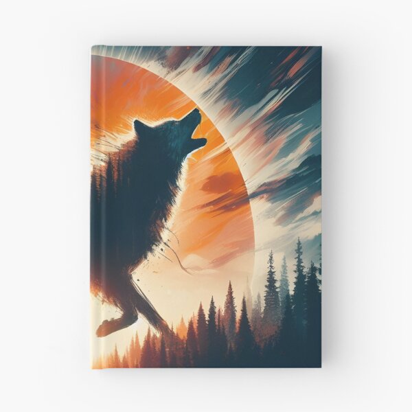 Item preview, Wolf Against a Forest Sunset, Ai Generated Art designed and sold by ACC .
